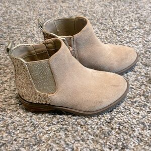 Copper Key toddler girl booties